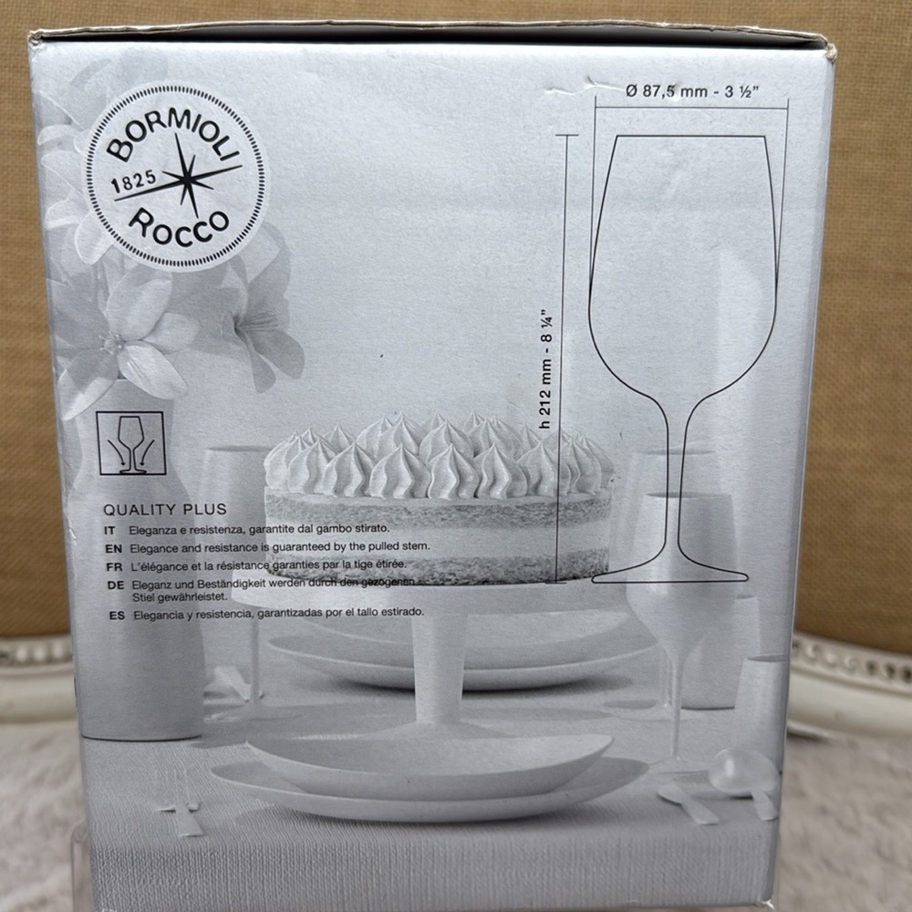 Bormioli Spazio Large Wine Glasses, Clear, 17 oz (Set of 4) - Picture 5 of 10